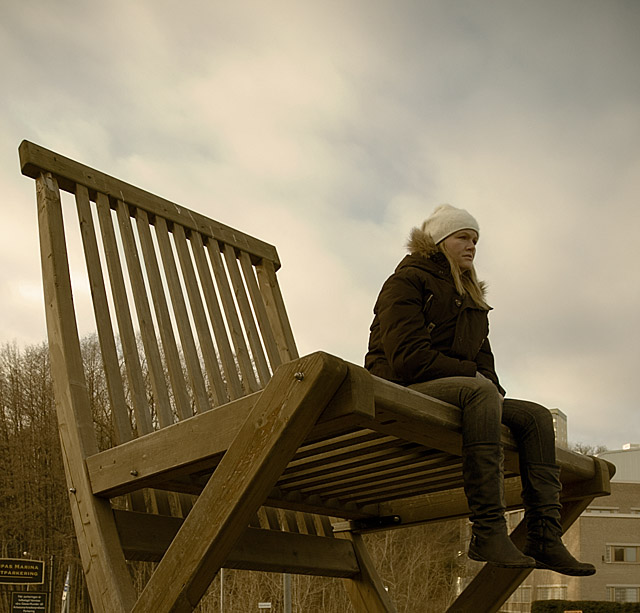 Big Chair or Small Girl