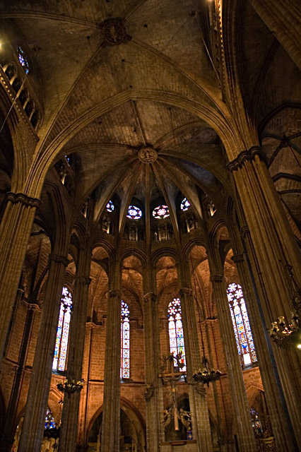 The ceiling of Barcelona cathedral
