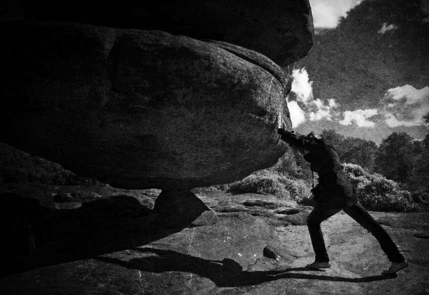 Stone pusher
